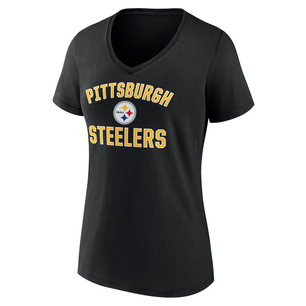 Women's Victory Arch Team V-Neck T-Shirt - Pittsburgh Steelers