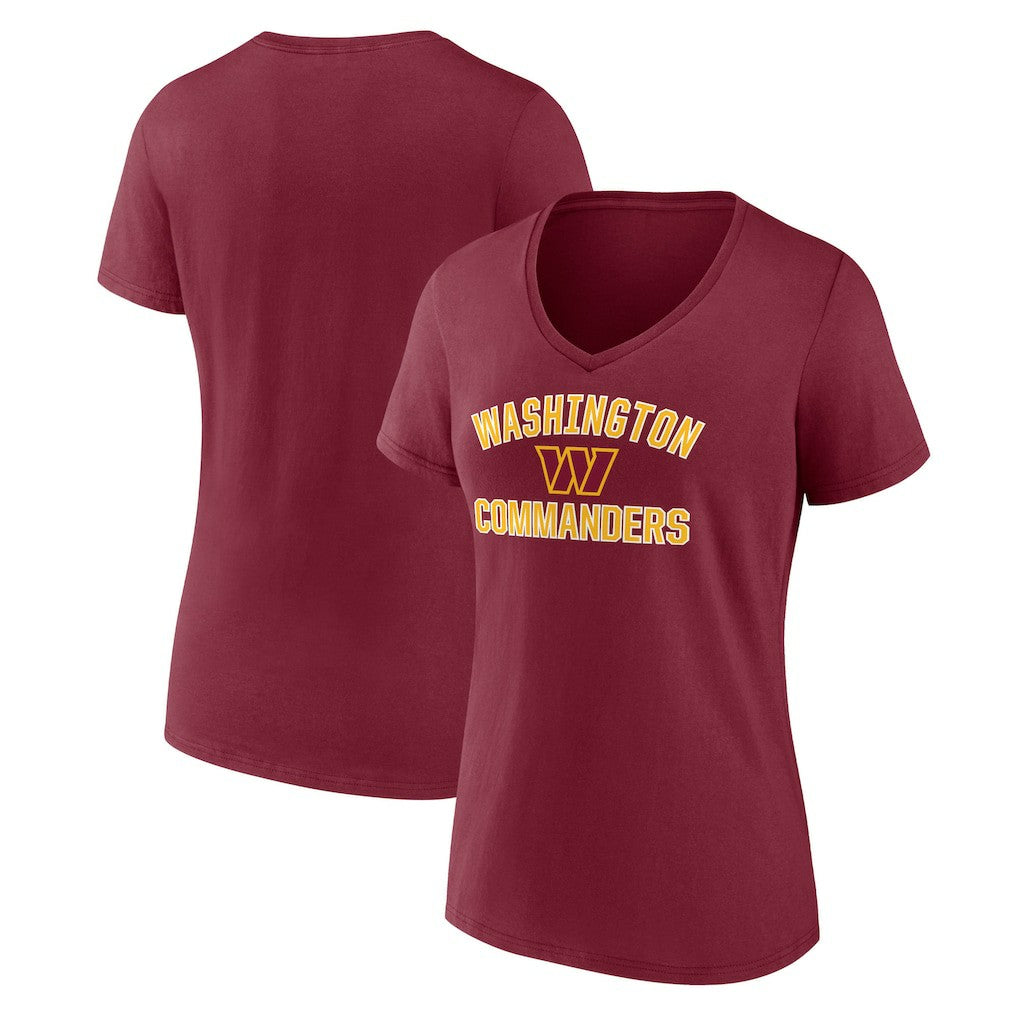 Women's Victory Arch Team V-Neck T-Shirt - Washington Commanders