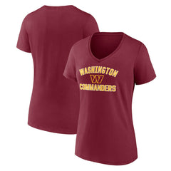 Women's Victory Arch Team V-Neck T-Shirt - Washington Commanders
