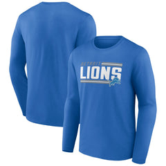 On Side Stripe Team Long Sleeve T-Shirt - Detroit Lions