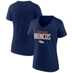 Women's Nostalgia V-Neck T-Shirt - Denver Broncos