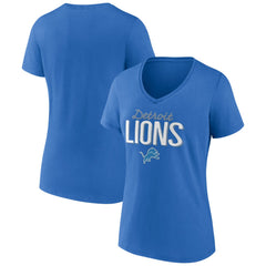 Women's Nostalgia V-Neck T-Shirt - Detroit Lions