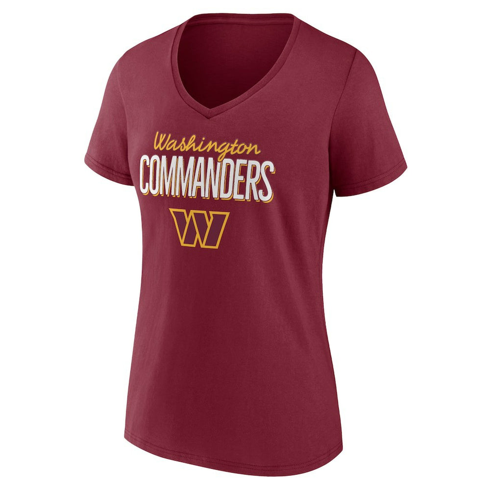 Women's Nostalgia V-Neck T-Shirt - Washington Commanders
