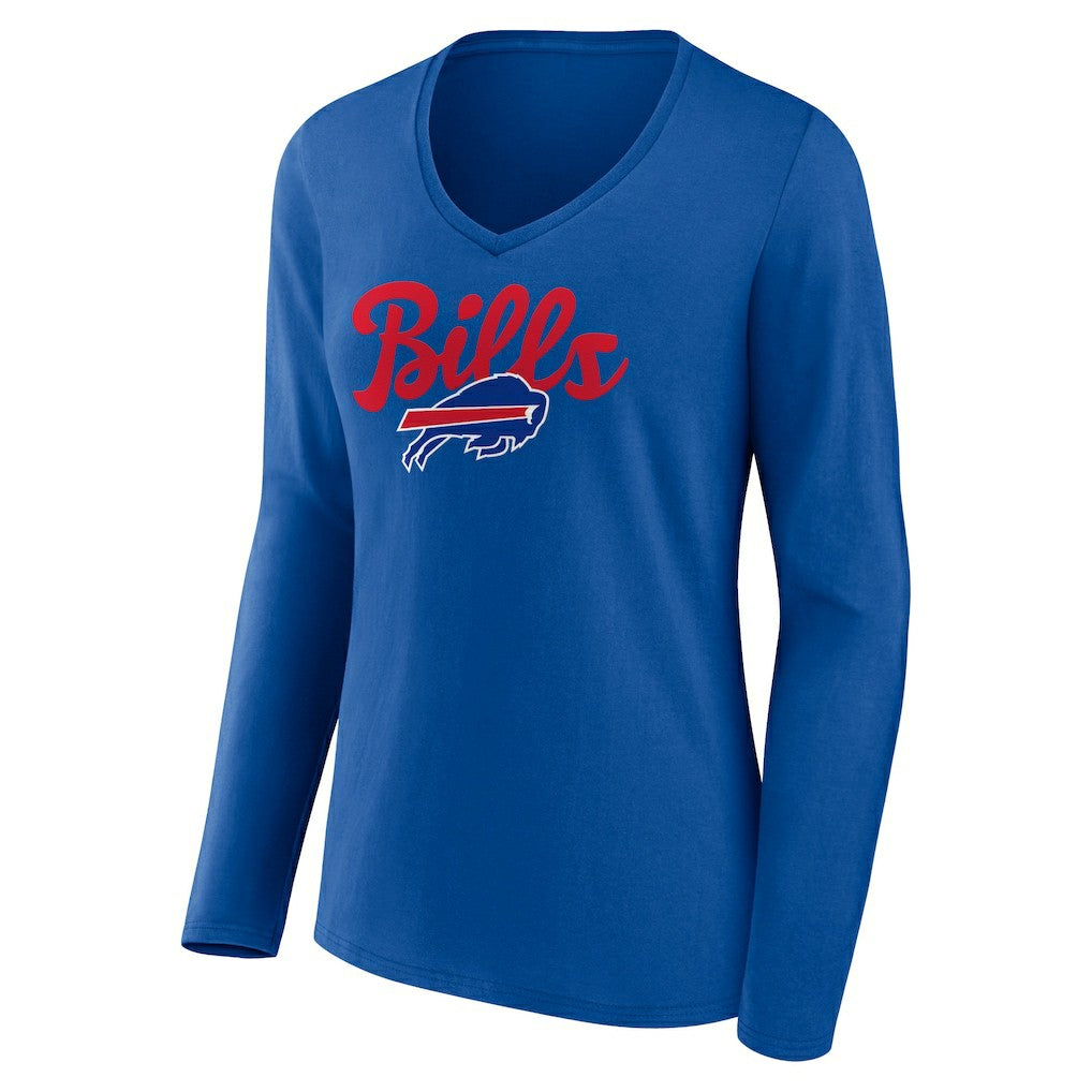 Women's Freehand Team Long Sleeve V-Neck T-Shirt - Buffalo Bills