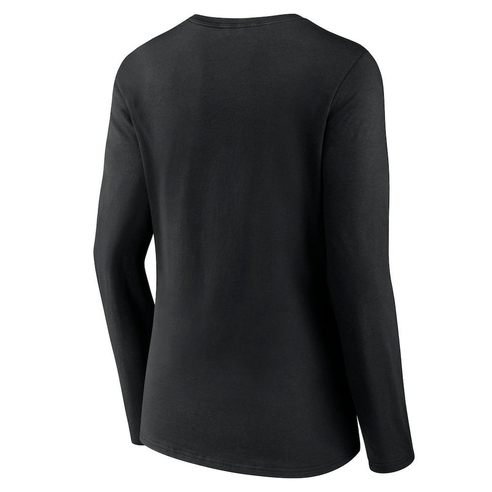 Women's Freehand Team Long Sleeve V-Neck T-Shirt - Carolina Panthers