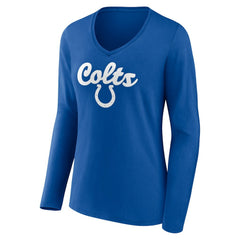 Women's Freehand Team Long Sleeve V-Neck T-Shirt - Indianapolis Colts