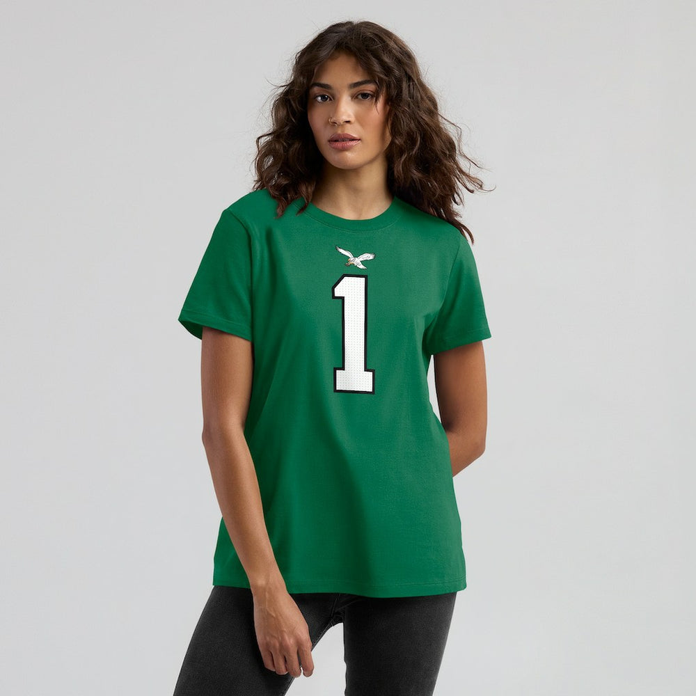 Jalen Hurts  Women's Player Name & Number T-Shirt - Philadelphia Eagles