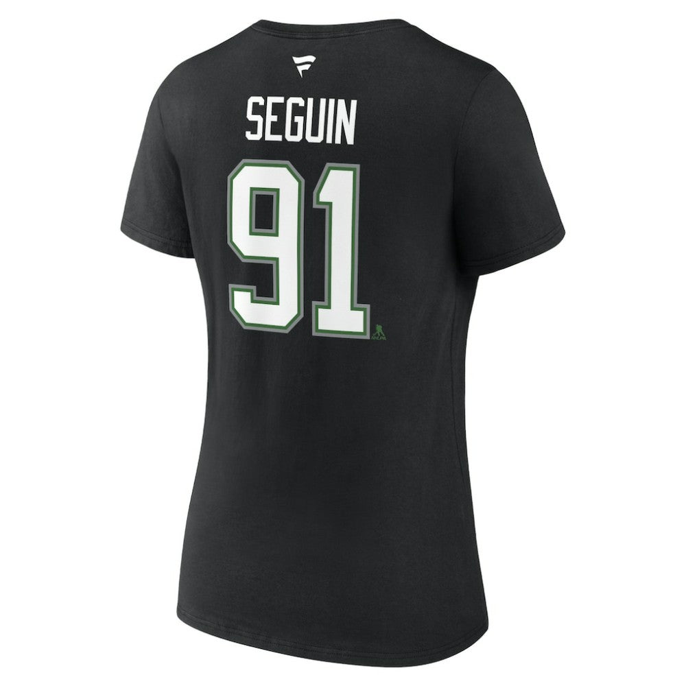 NHL Black Tyler Seguin Dallas Stars Fanatics Women's Special Edition 2.0 Name & Number V-Neck T-Shirt