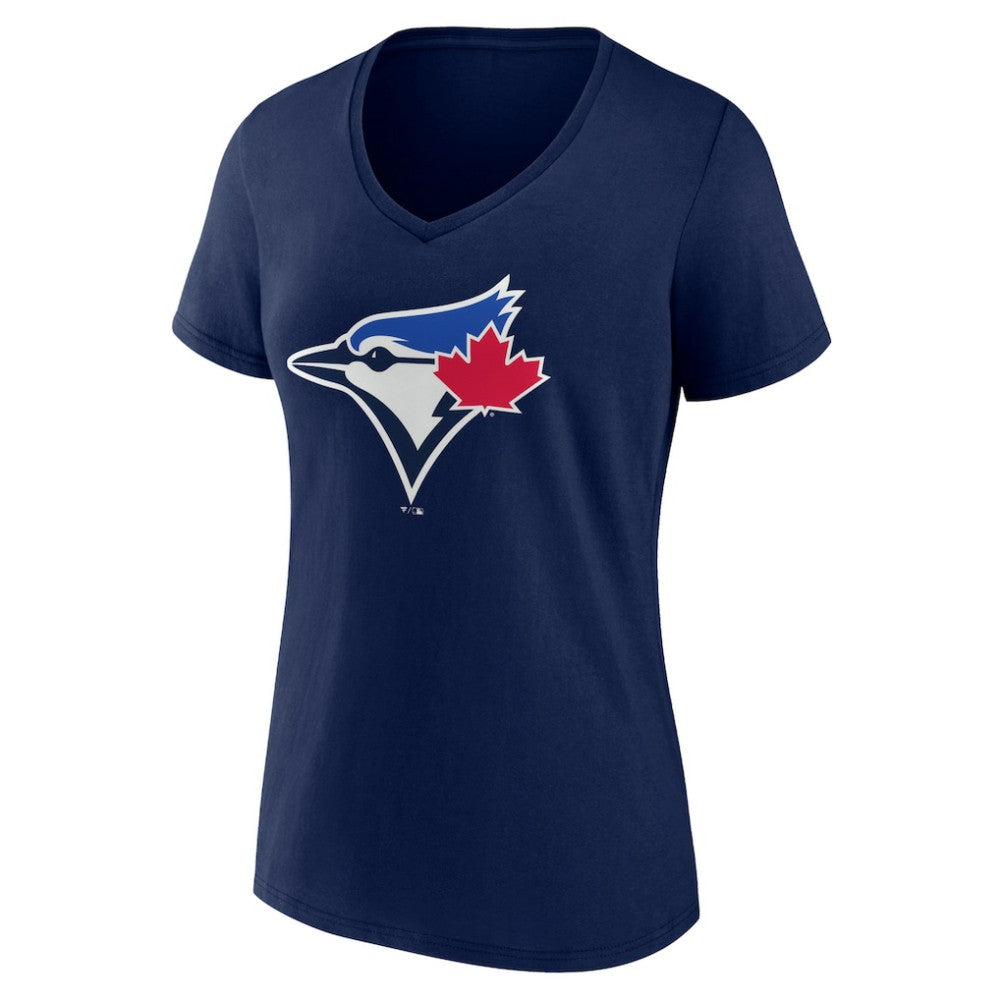 MLB Toronto Blue Jays Women's Official Logo V-Neck T-Shirt