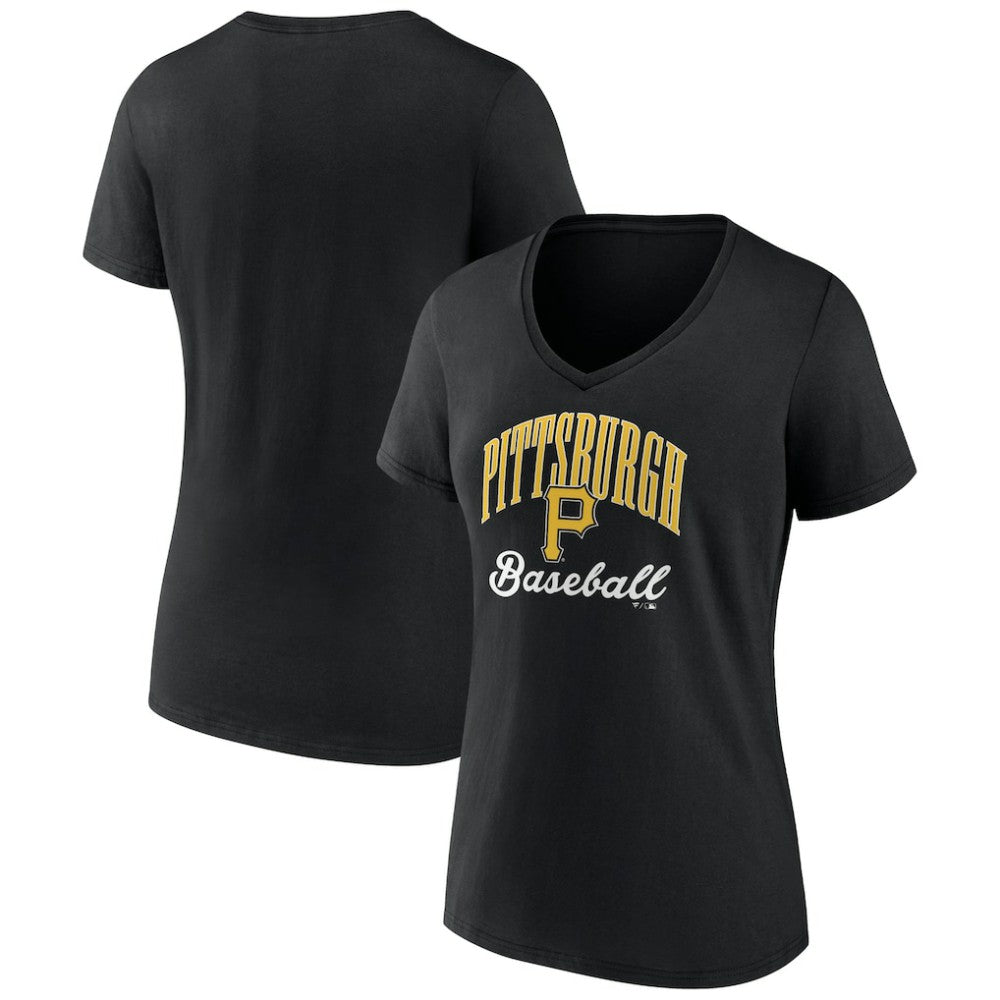 MLB Pittsburgh Pirates Women's Victory Script Team V-Neck T-Shirt