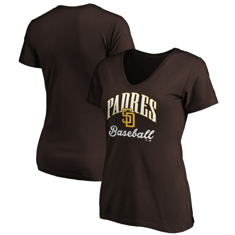 MLB San Diego Padres Women's Victory Script Team V-Neck T-Shirt