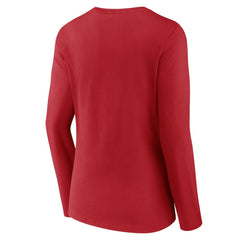 MLB St. Louis Cardinals Women's Victory Script Long Sleeve V-Neck T-Shirt