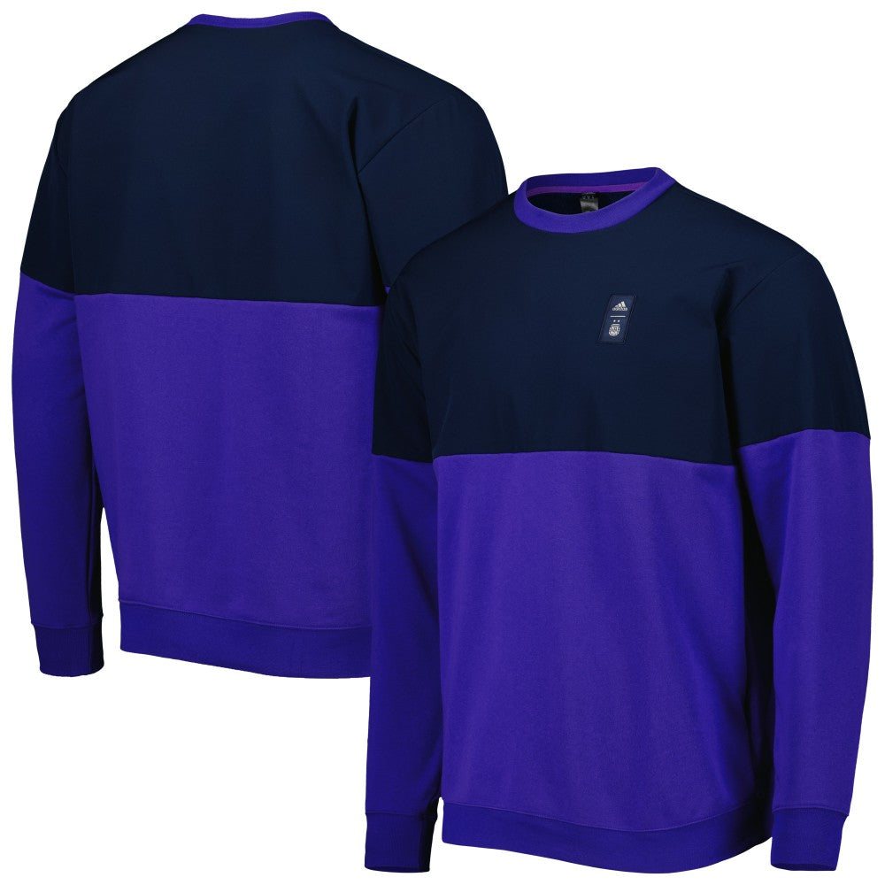 Argentina National Team Graphic Pullover Sweatshirt - Adidas Navy/Purple
