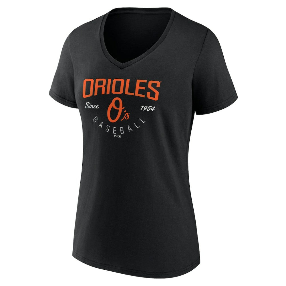 MLB Baltimore Orioles Women's Live For It Team V-Neck T-Shirt