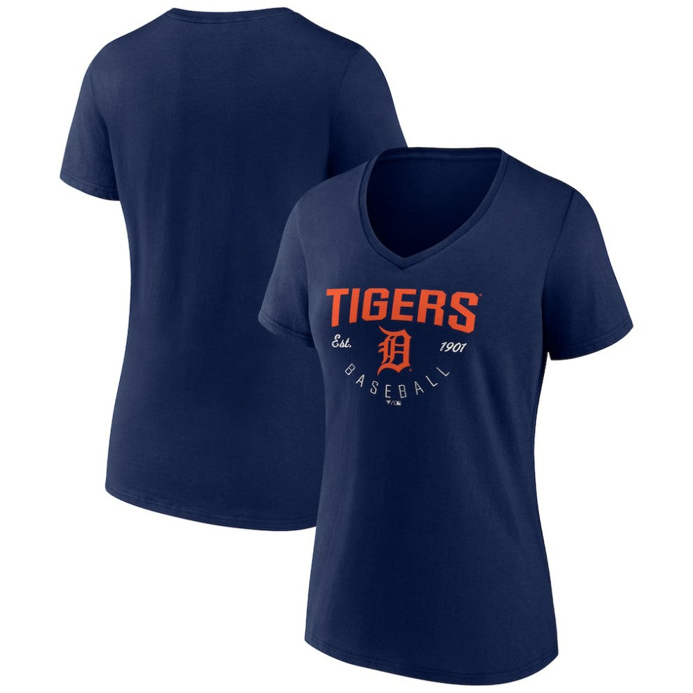 MLB Detroit Tigers Women's Live For It Team V-Neck T-Shirt