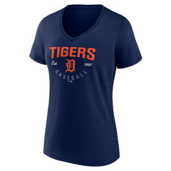 MLB Detroit Tigers Women's Live For It Team V-Neck T-Shirt