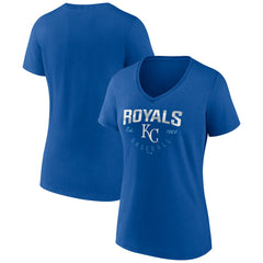 MLB Kansas City Royals Women's Live For It Team V-Neck T-Shirt