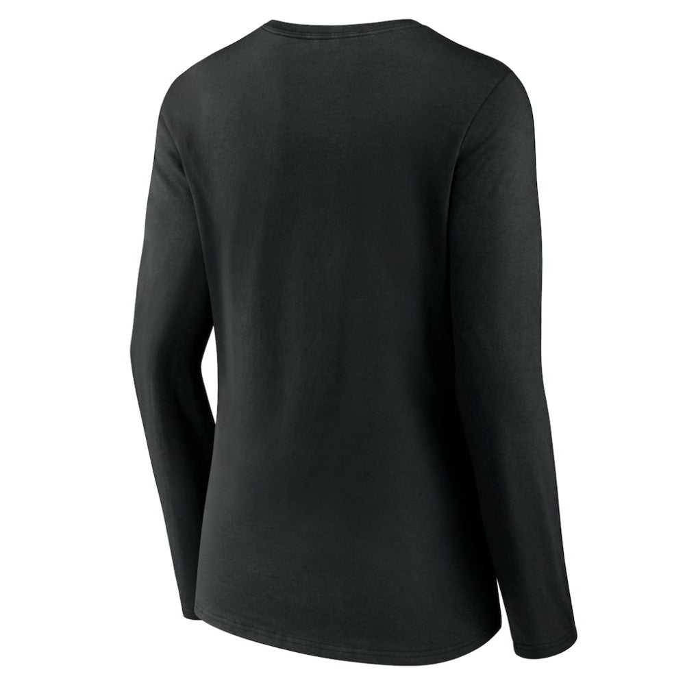 MLB Colorado Rockies Women's Live For It Long Sleeve Long Sleeve V-Neck T-Shirt