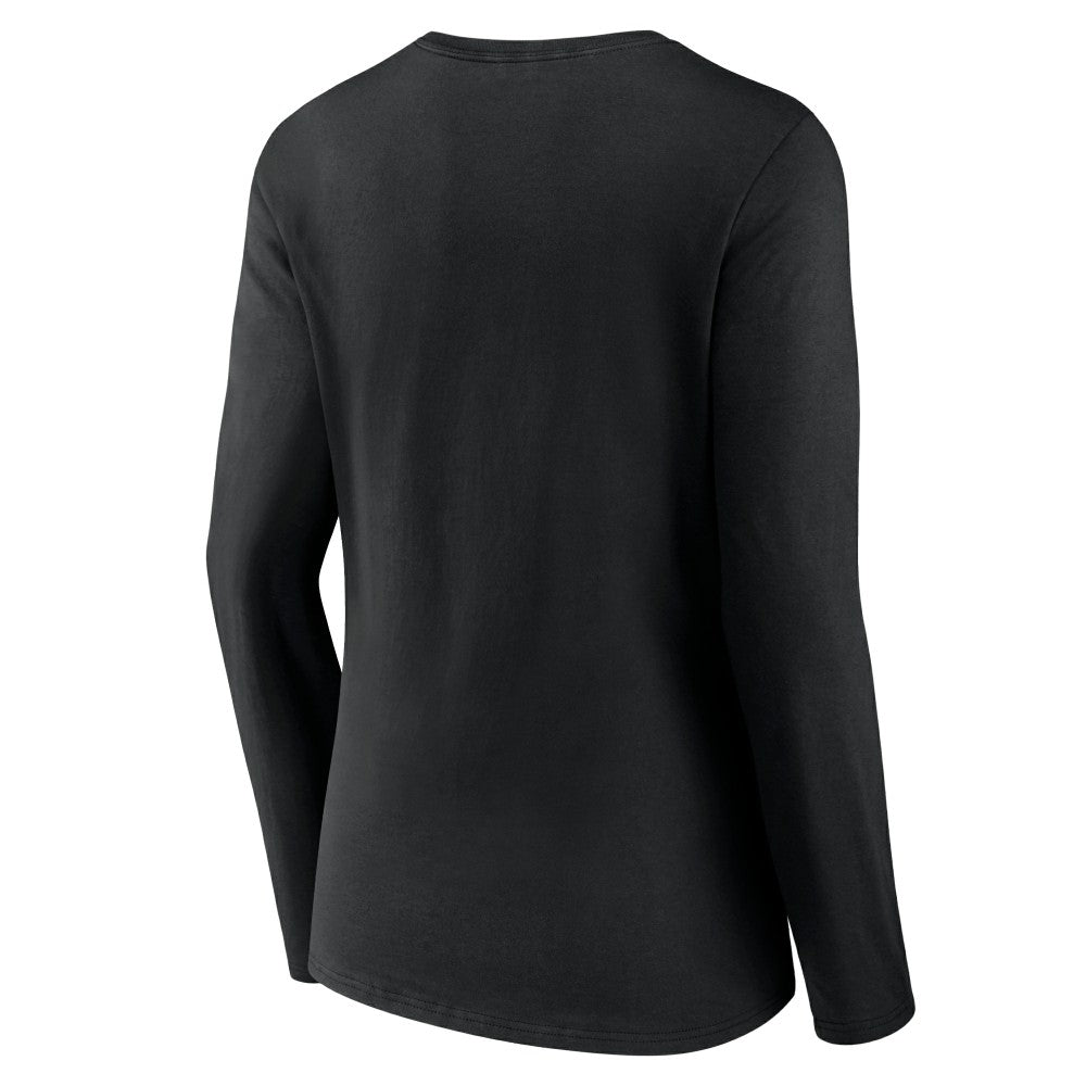 MLB Miami Marlins Women's Live For It Long Sleeve Long Sleeve V-Neck T-Shirt