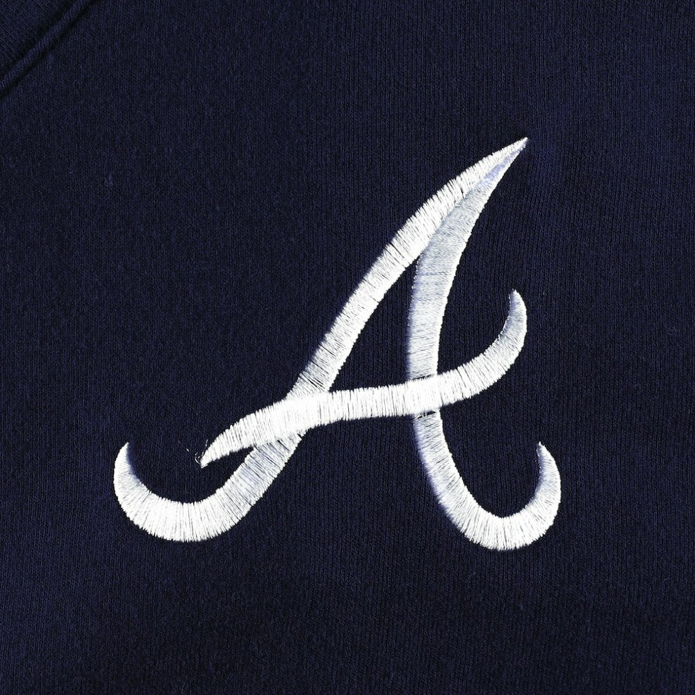 MLB Atlanta Braves DKNY Sport Women's Lily V-Neck Pullover Sweatshirt