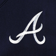 MLB Atlanta Braves DKNY Sport Women's Lily V-Neck Pullover Sweatshirt