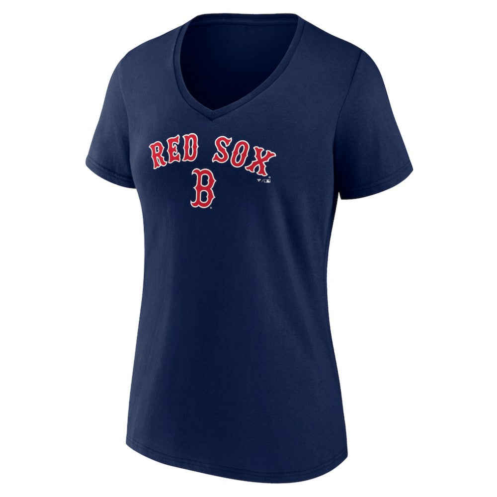 MLB Boston Red Sox Women's Lockup V-Neck T-Shirt