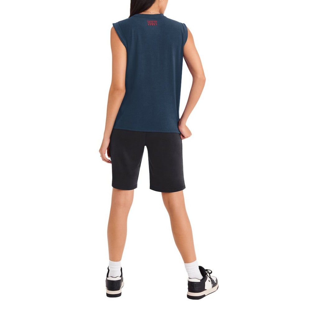MLB Cleveland Guardians DKNY Sport Women's Madison Tri-Blend Tank Top