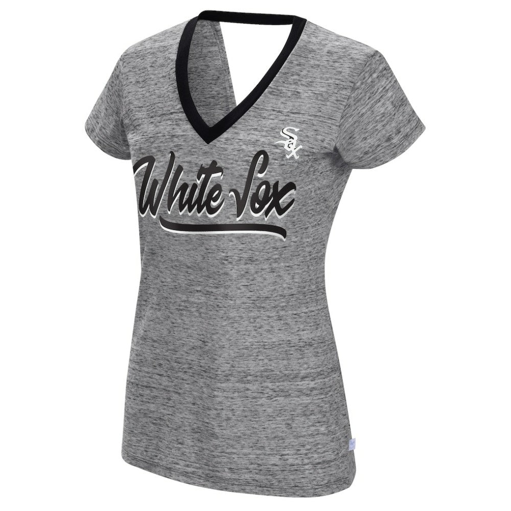MLB Chicago White Sox Touch Women's Halftime Back Wrap Top V-Neck T-Shirt