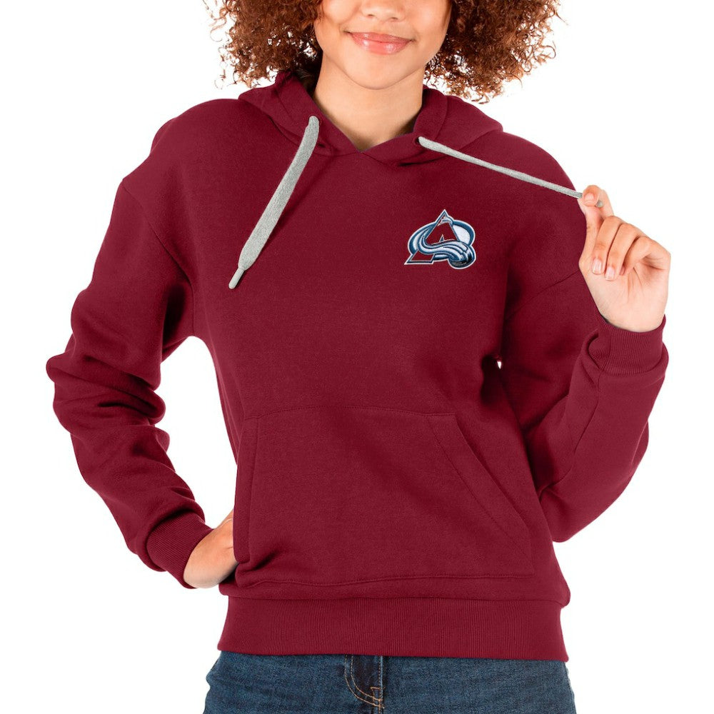 NHL Maroon Colorado Avalanche Antigua Women's Victory Pullover Hoodie