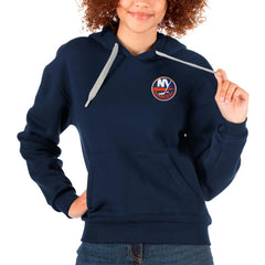 NHL Navy New York Islanders Antigua Women's Victory Pullover Hoodie