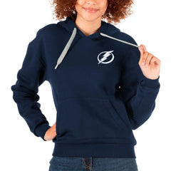 NHL Navy Tampa Bay Lightning Antigua Women's Victory Pullover Hoodie