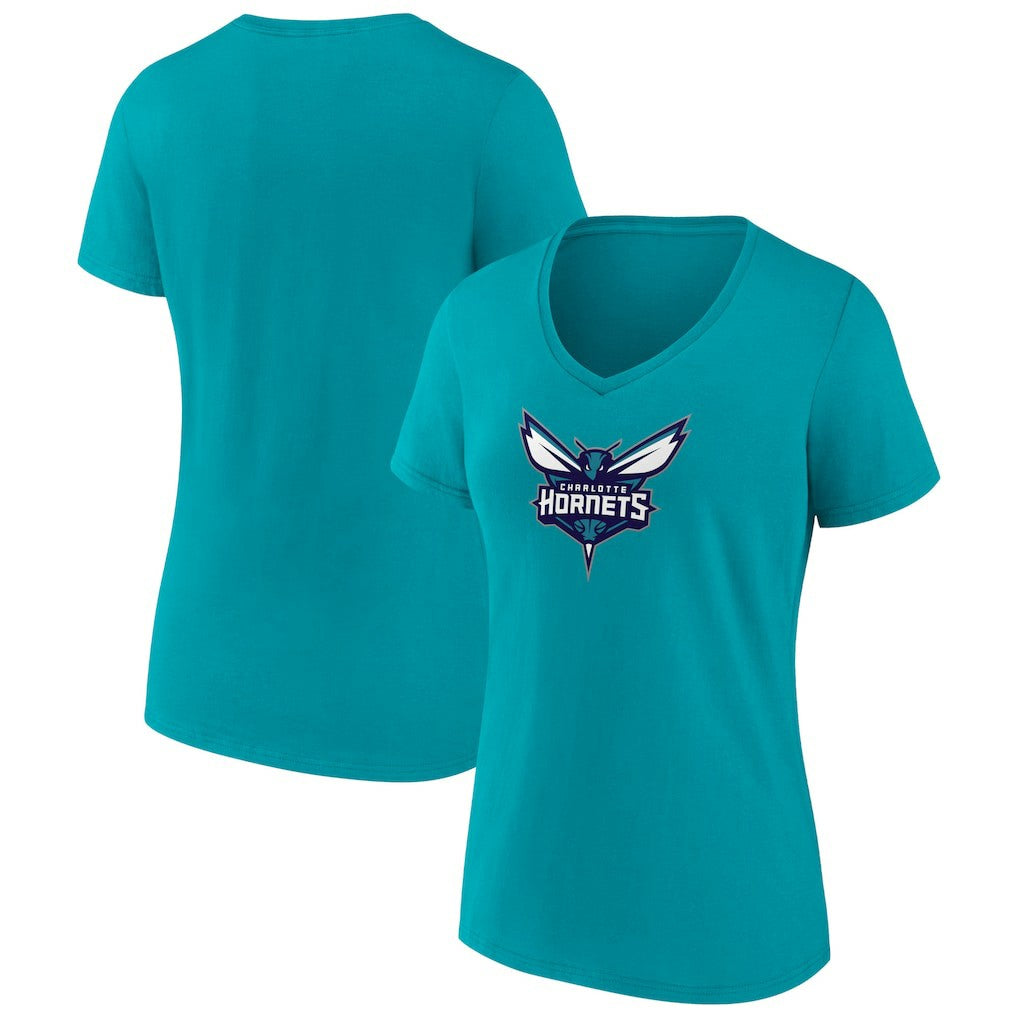 NBA Charlotte Hornets Women's Logo V-Neck T-Shirt