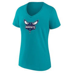 NBA Charlotte Hornets Women's Logo V-Neck T-Shirt