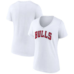 NBA Chicago Bulls Women's Wordmark V-Neck T-Shirt sale