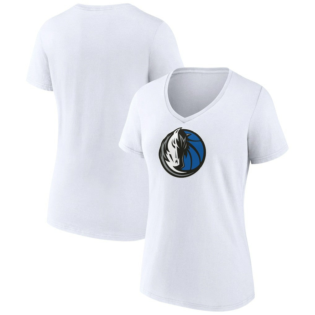NBA Dallas Mavericks Women's Logo V-Neck T-Shirt sale