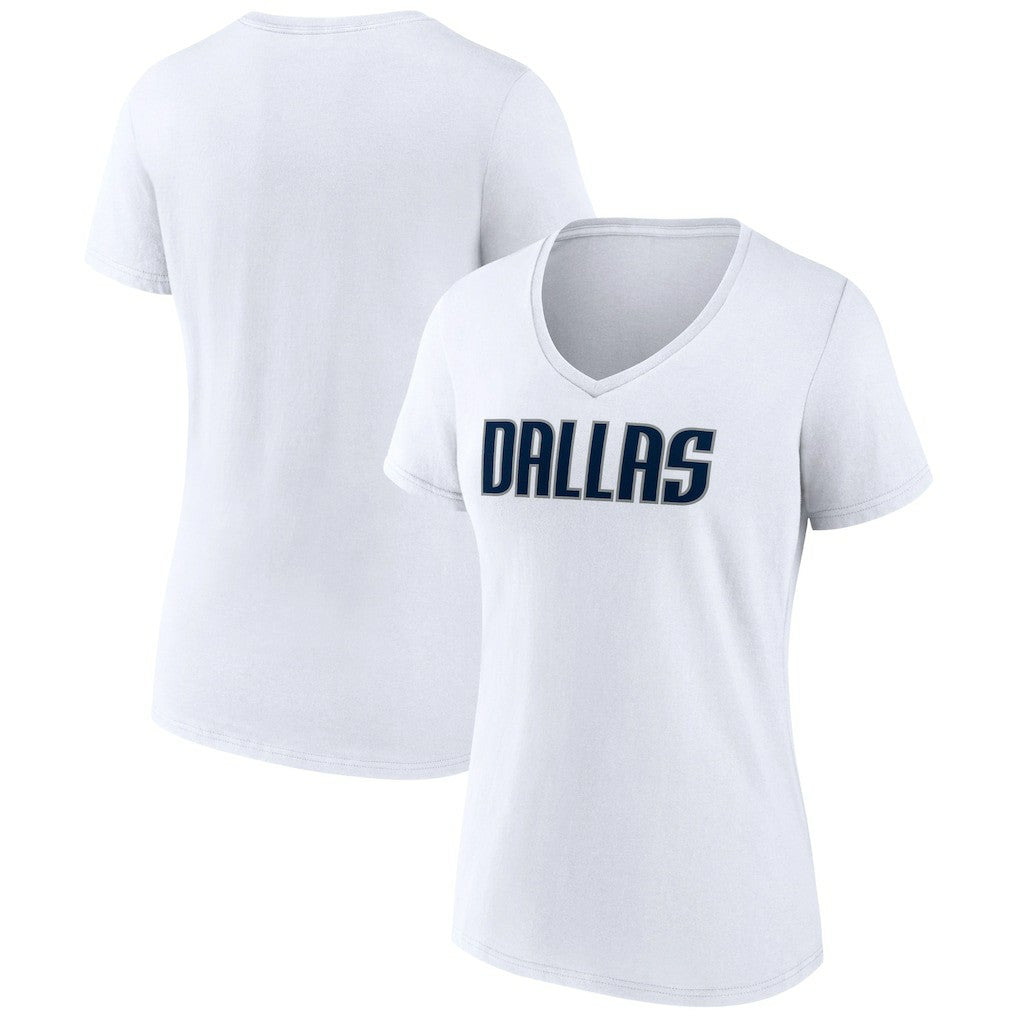 NBA Dallas Mavericks Women's Wordmark V-Neck T-Shirt sale