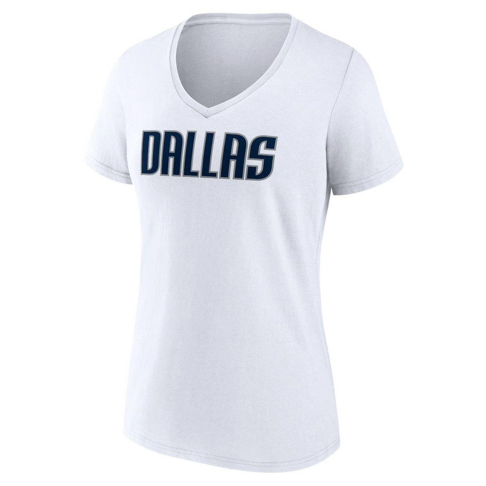 NBA Dallas Mavericks Women's Wordmark V-Neck T-Shirt sale