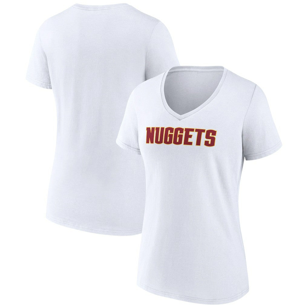 NBA Denver Nuggets Women's Wordmark V-Neck T-Shirt sale