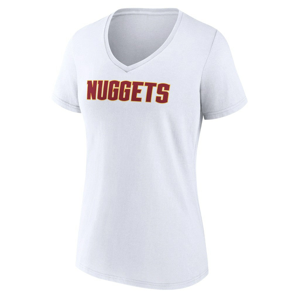 NBA Denver Nuggets Women's Wordmark V-Neck T-Shirt sale