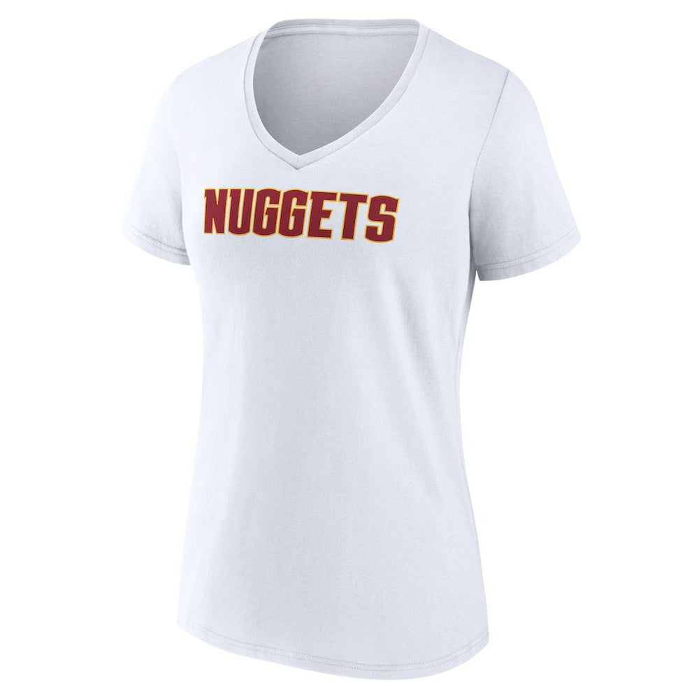 NBA Denver Nuggets Women's Wordmark V-Neck T-Shirt sale