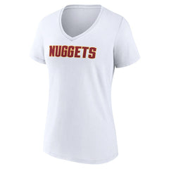 NBA Denver Nuggets Women's Wordmark V-Neck T-Shirt sale
