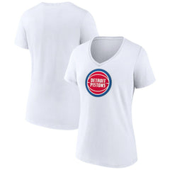 NBA Detroit Pistons Women's Logo V-Neck T-Shirt sale