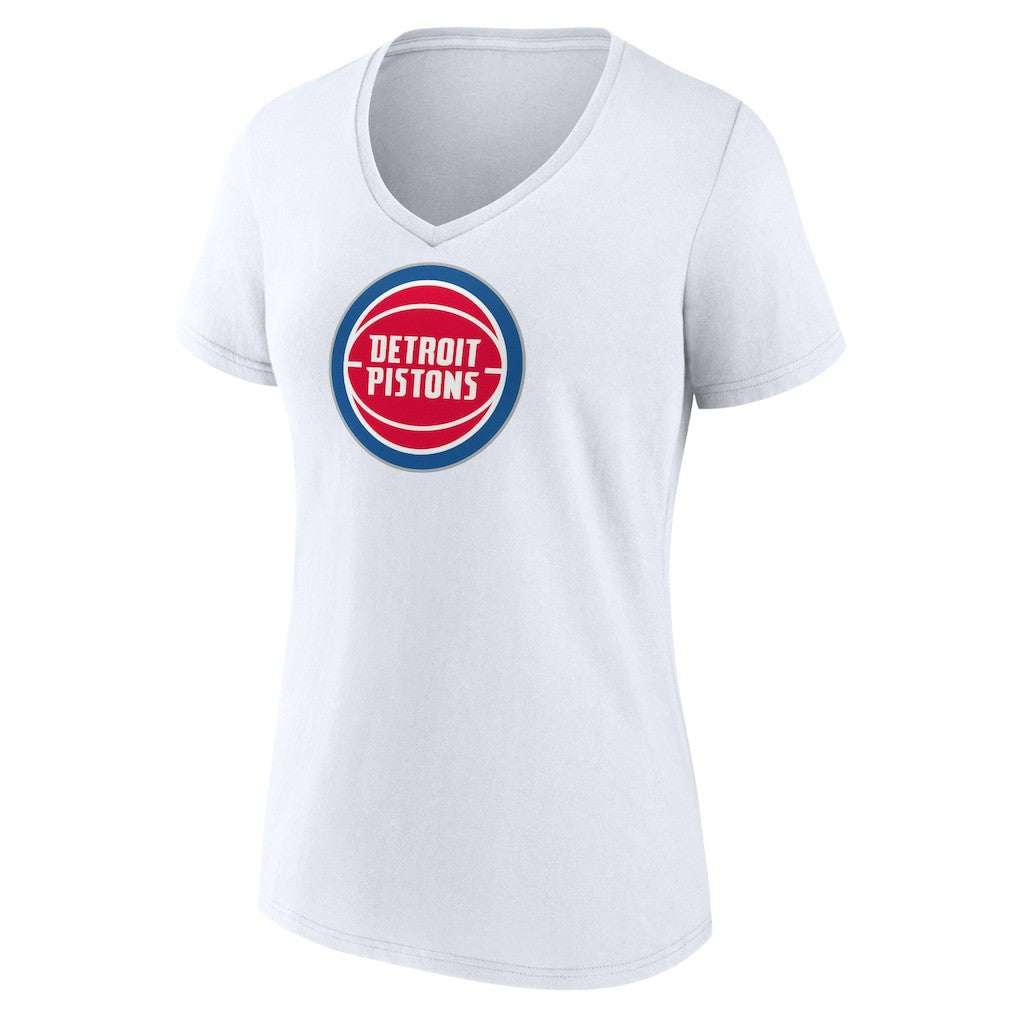 NBA Detroit Pistons Women's Logo V-Neck T-Shirt sale