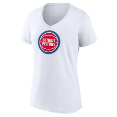 NBA Detroit Pistons Women's Logo V-Neck T-Shirt sale
