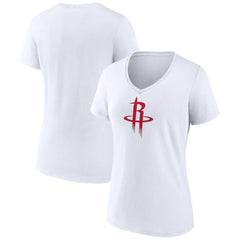 NBA Houston Rockets Women's Logo V-Neck T-Shirt