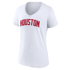 NBA Houston Rockets Women's Wordmark V-Neck T-Shirt
