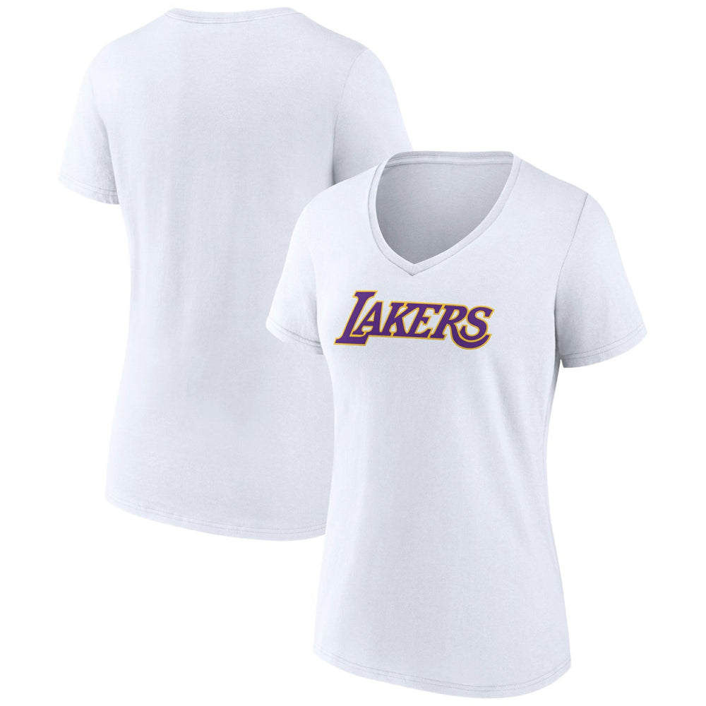 NBA Los Angeles Lakers Women's Wordmark V-Neck T-Shirt