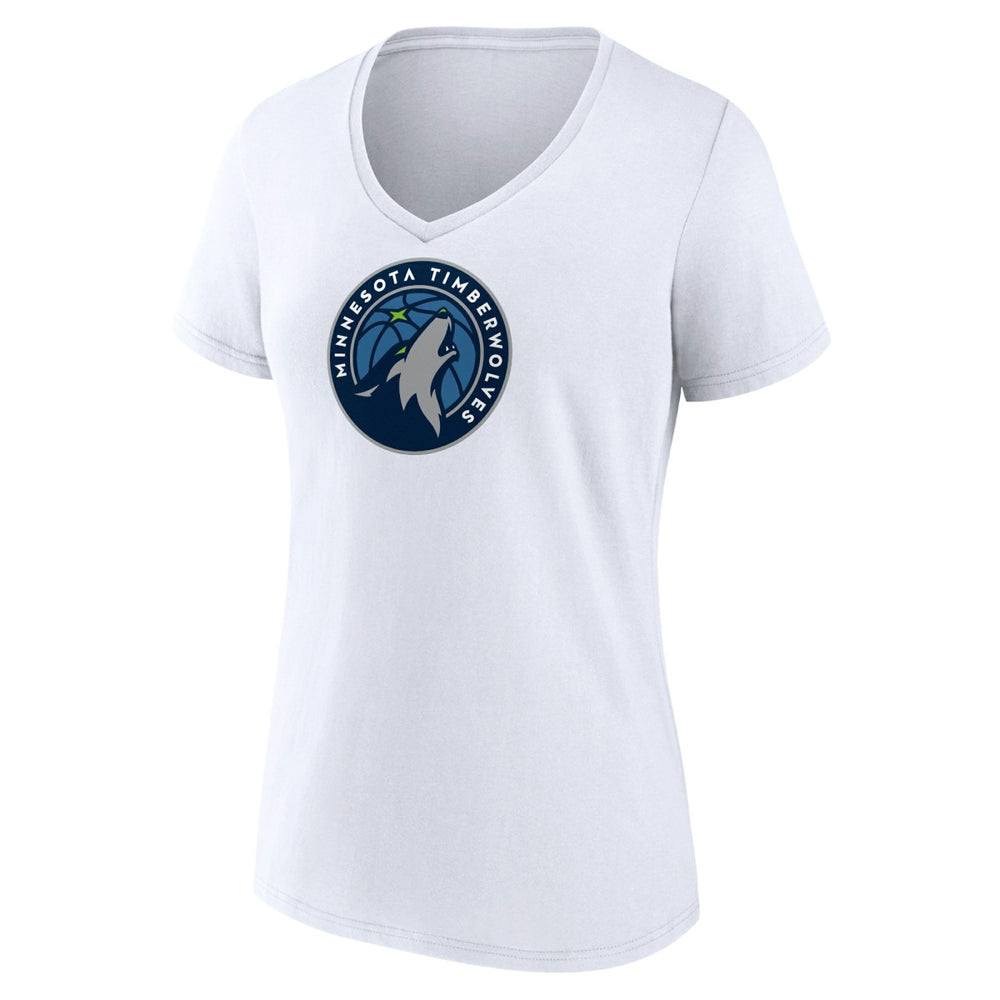 NBA Minnesota Timberwolves Women's Logo V-Neck T-Shirt