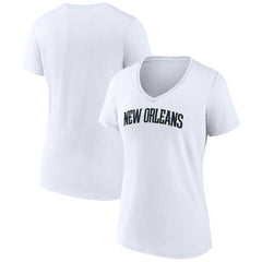 NBA New Orleans Pelicans Women's Wordmark V-Neck T-Shirt