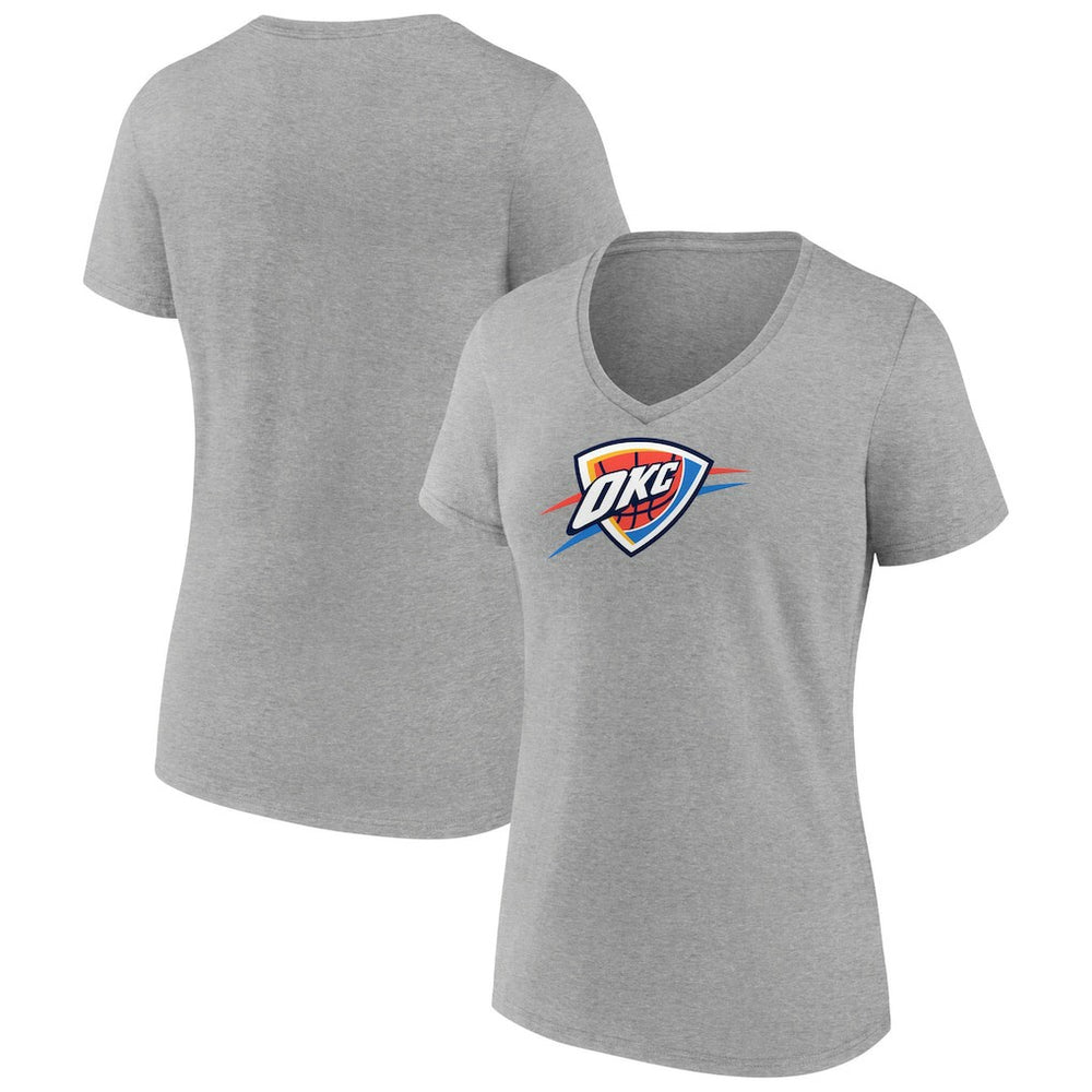 NBA Oklahoma City Thunder Women's Logo V-Neck T-Shirt
